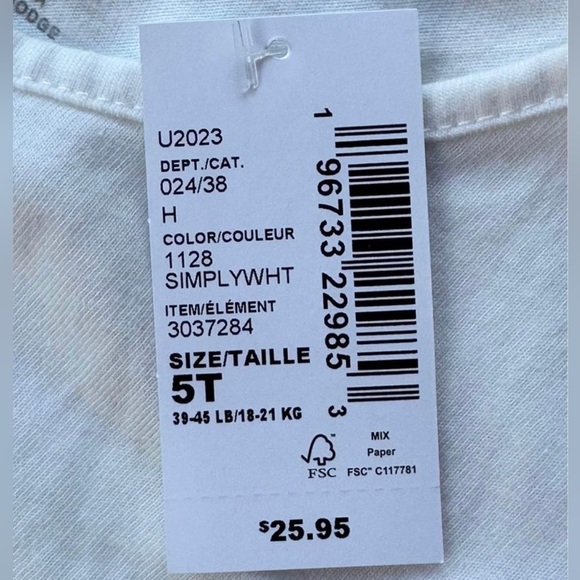 The Children’s Place Sweet Strawberry Outfit Girls’ 5T NWT - Picture 4 of 9